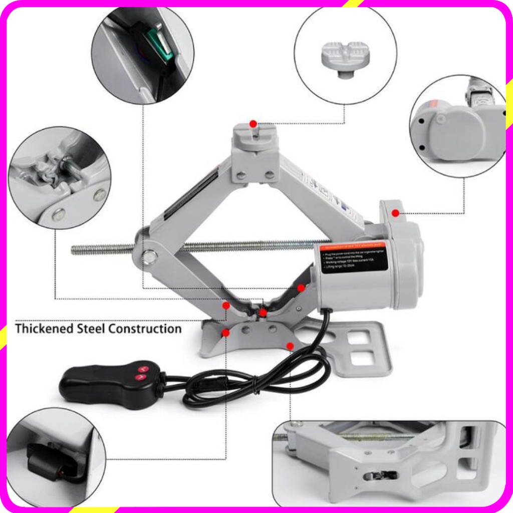 Con đội điện, nâng kích gầm xe ô tô, thương hiệu ROGTZ TY-45EJ, 5 tấn,12V