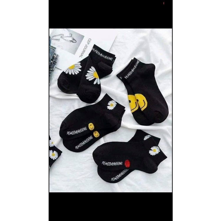 Combo 10 đôi tất mặt cười, hoa cúc