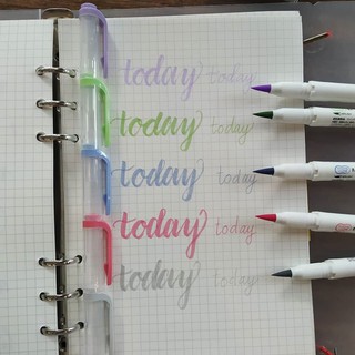Zebra Mildliner brush set màu tím