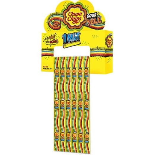 Kẹo dẻo Cầu vồng Chupa Chups dài 1 mét 55g 8g - Chính hãng