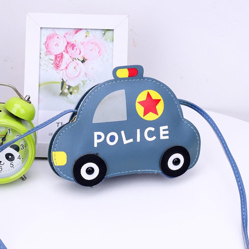 Túi Đeo Chéo Da Pu Hình Xe Hơi Hoạt Hình Đáng Yêu Dành Cho Bé