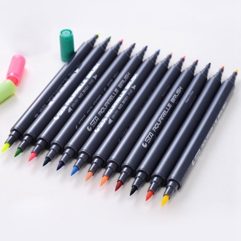 1pc Bút Màu Nước 2 Đầu