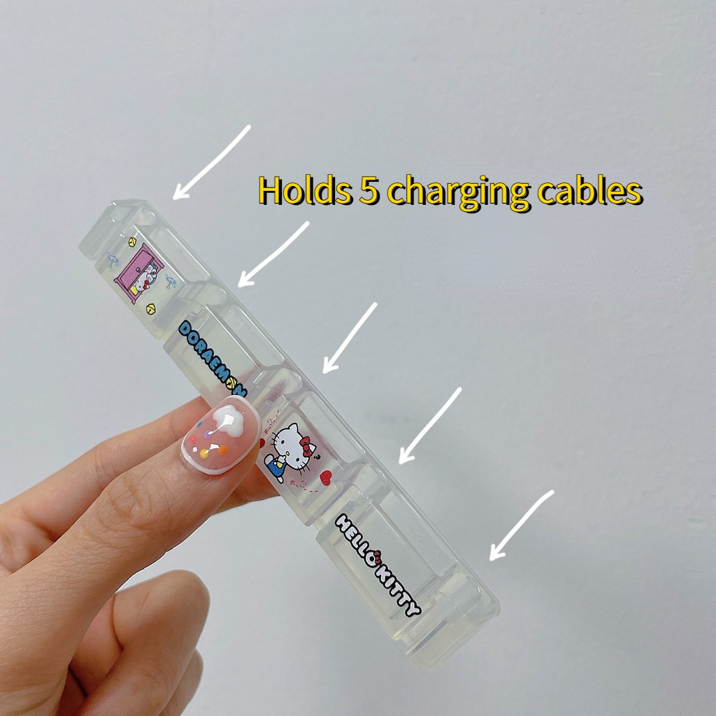 Kẹp Giữ Dây Cáp Sạc Để Bàn 1 5  Hình Động Vật Hoạt Hình Dễ Thương