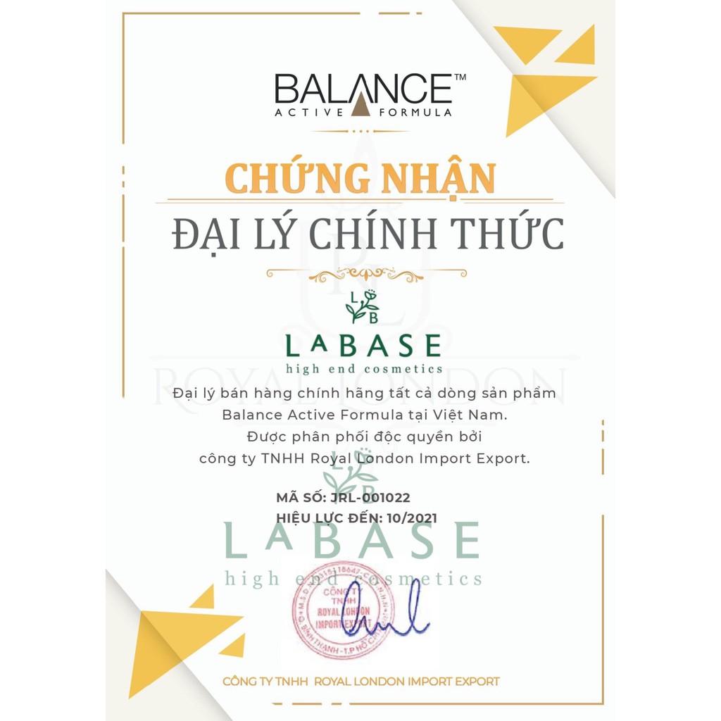 Tinh Chất Giảm Thâm Balance Active Formula Vitamin C Brightening Serum Chính Hãng