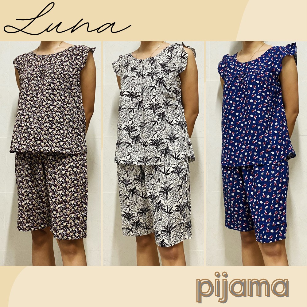 Đồ bộ lanh cho mẹ quần lửng mặc nhà giá rẻ, thoáng mát LUNA, đồ bộ trung niên | BigBuy360 - bigbuy360.vn