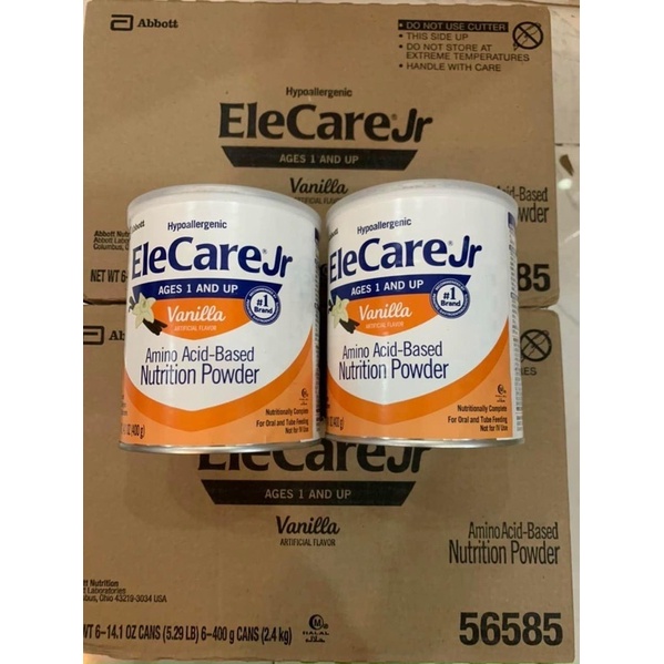 SỮA THUỶ PHÂN ELECAREJr Hộp 400gr Sữa dành cho bé bị DỊ ỨNG VỚI ĐẠM SỮA BÒ