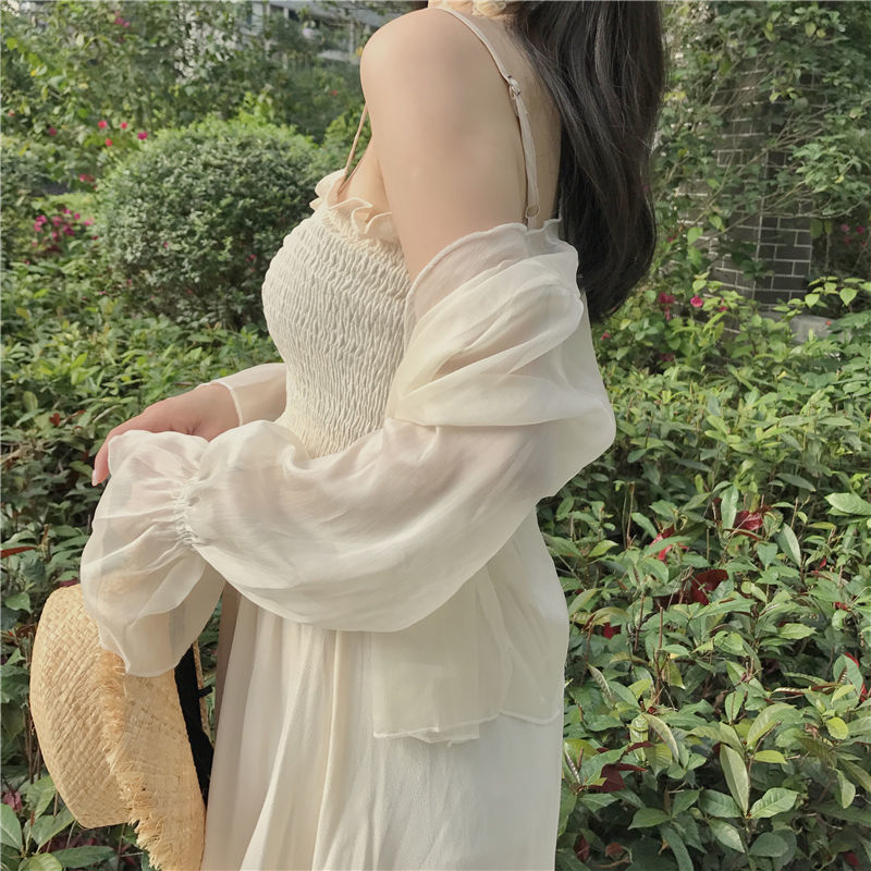 Áo Khoác Cardigan Chiffon Mỏng Dáng Ngắn Chống Nắng Thời Trang Mùa Hè Dành Cho Nữ