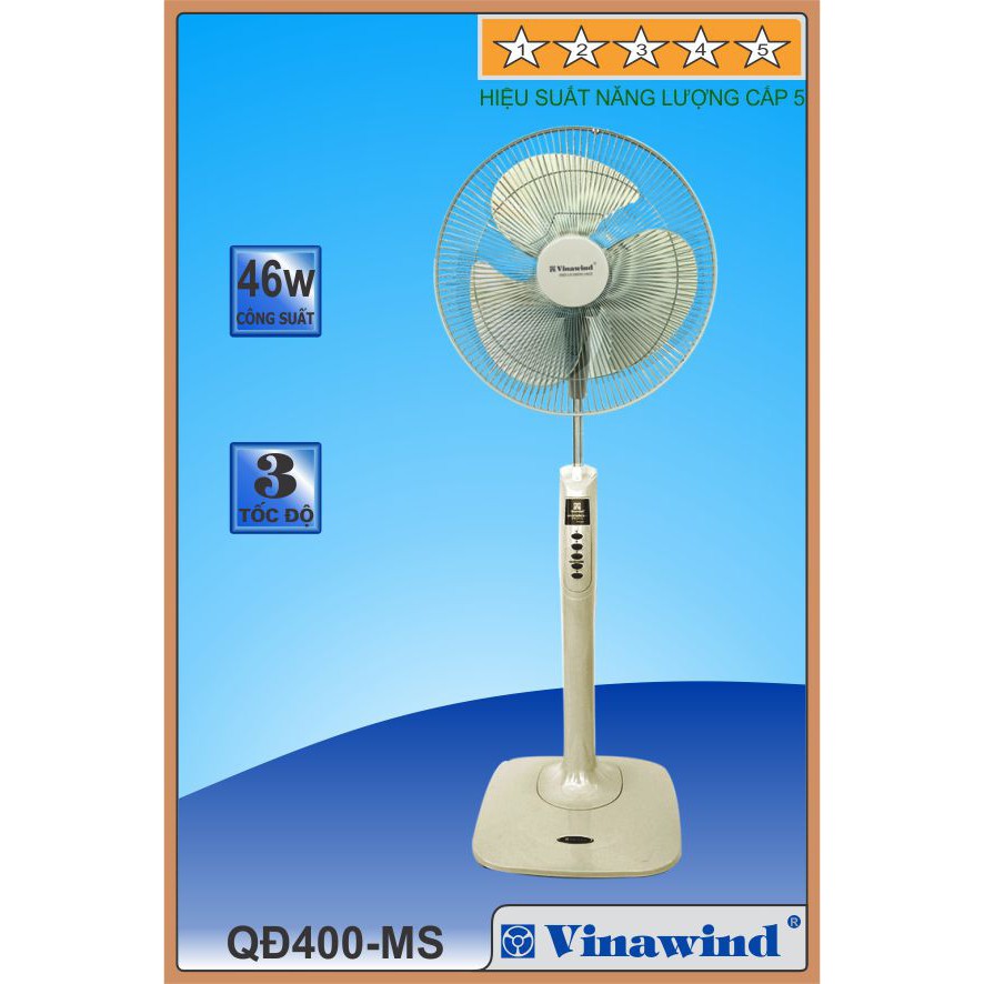 Quạt cây đứng Vinawind QĐ400-MS sải cánh 40cm Điện cơ Thống Nhất