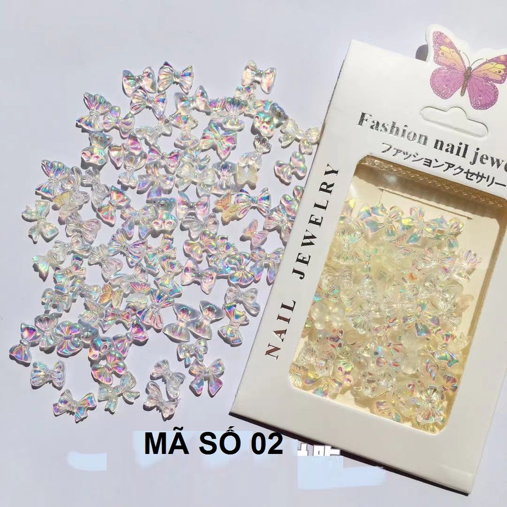 Set Chamr Nơ trang trí móng mã số 02