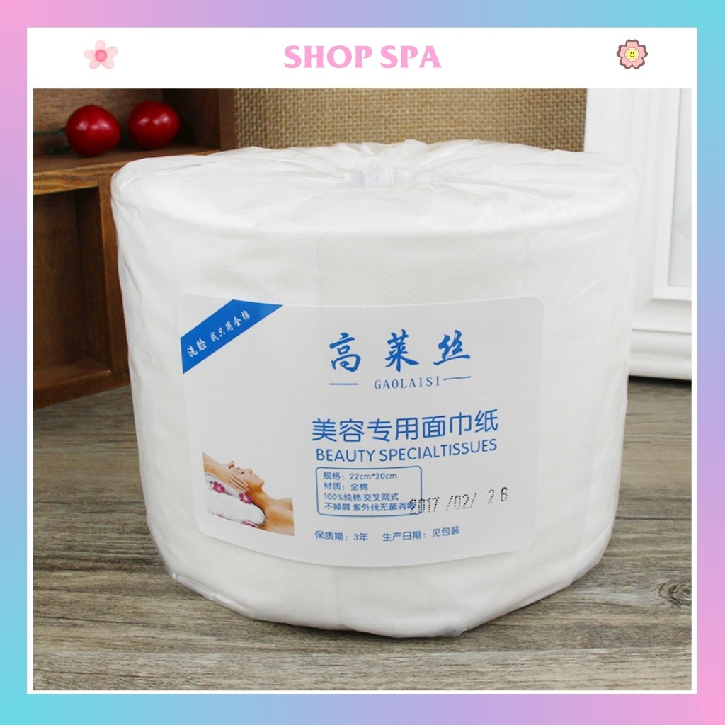 Giấy cuộn rửa mặt dùng cho spa, thẩm mỹ viện