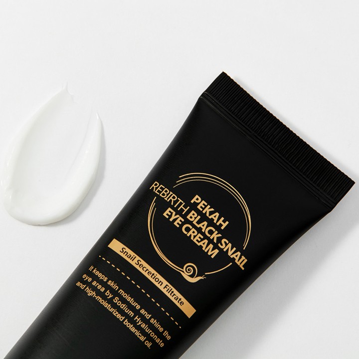 Kem Dưỡng Mắt Ốc Sên Giảm Quầng Thâm Mắt PEKAH THE K REBIRTH BLACK SNAIL EYE CREAM 30ml