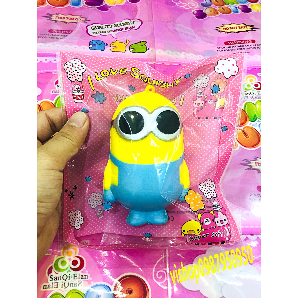 Squishy Lớn JUMBO Hình minion nhắm Đồ Chơi Xốp Giảm Stress Hình mềm mịn dễ Thương đàn hồi Cho Bé