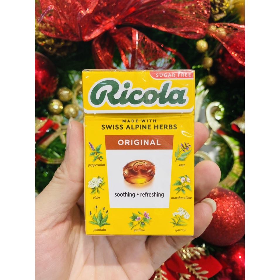 Kẹo thảo mộc ngậm ho Original các vị hiệu Ricola