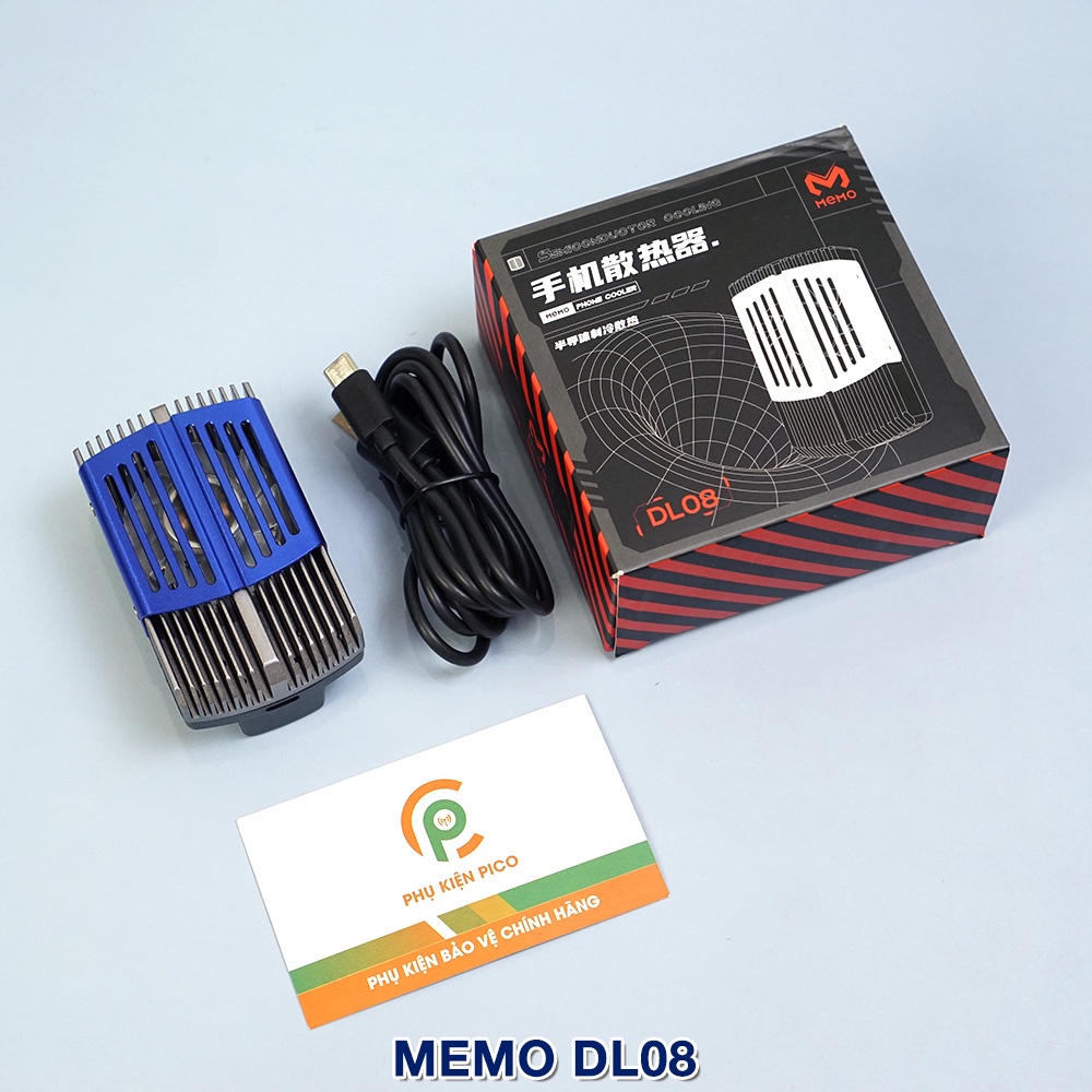 Quạt tản nhiệt điện thoại Memo DL08 bản mới nhất 2022 tản nhiệt gaming sò lạnh siêu mát, LED RGB