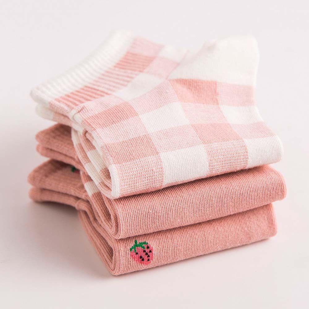 AROMA Tất Cotton Cổ Thấp Họa Tiết Hoạt Hình Xinh Xắn Dễ Phối Đồ