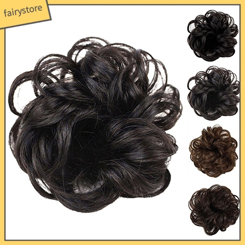Búi Tóc Giả Xoăn Gợn Sóng Thời Trang Cho Nữ