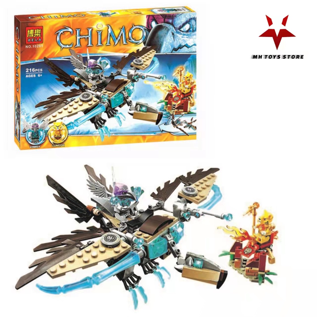 Đồ chơi lego xếp hình lắp ráp bela chimo 10291 - 216 chi tiết - bộ sư tập lắp ráp chimo