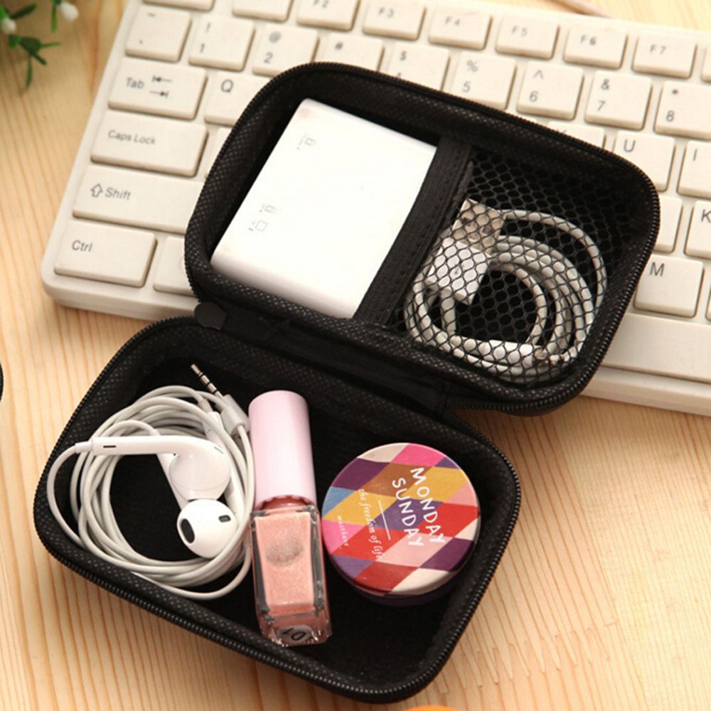 Túi đựng tai nghe/ tiền xu/ thẻ nhớ mini di động nhiều màu sắc