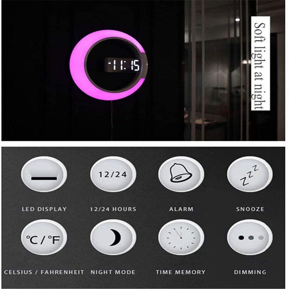 Đèn LED Để Bàn Có Báo Thức Và Nhiệt Độ