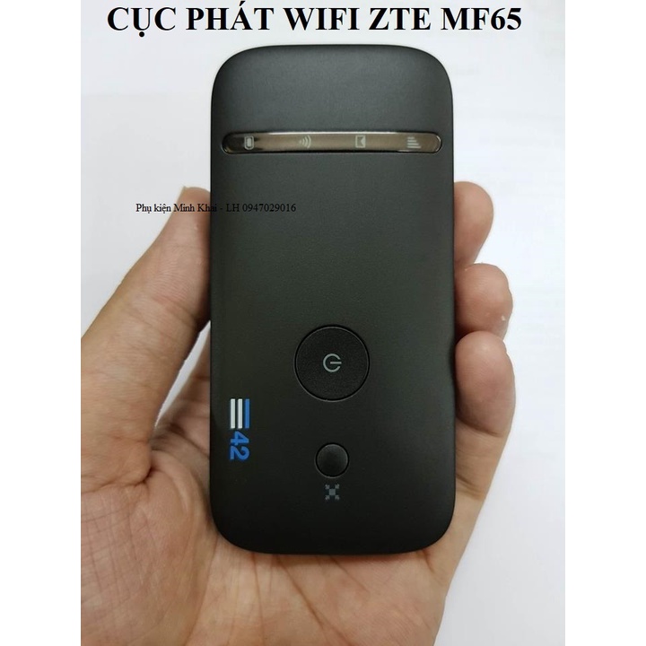 Máy phát mạng wifi Máy Phát Wifi Từ Sim 3G,4G ZTE MF65  nhập khẩu nguyên hộp chất lượng toàn cầu gắn sim là sài