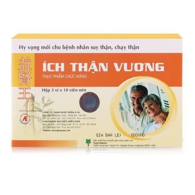 [TÍCH ĐIỂM] - Ích Thận Vương Cho Người Suy Thận, Chạy Thận (30 viên)