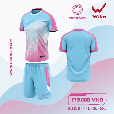 Bộ quần áo bóng đá vãi tốt wika tornado 2022 chính hãng thiết kế đẹp