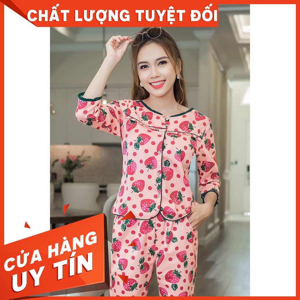 [FREE SHIP-ẢNH THẬT] Đồ mặc nhà Thương Hiệu Mộc Eva-MSSP:TD19-94! Đồ bộ nữ cao cấp! Bộ đồ mặc nhà chất thô kate