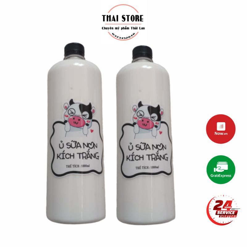 Ủ Sữa Bò Non Kích Trắng 1000ml HOT SALE