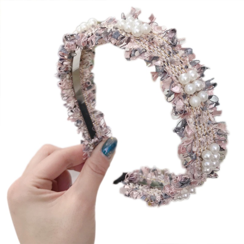 Băng Đô Đính Hạt Ngọc Trai Lấp Lánh Nhiều Màu Sắc