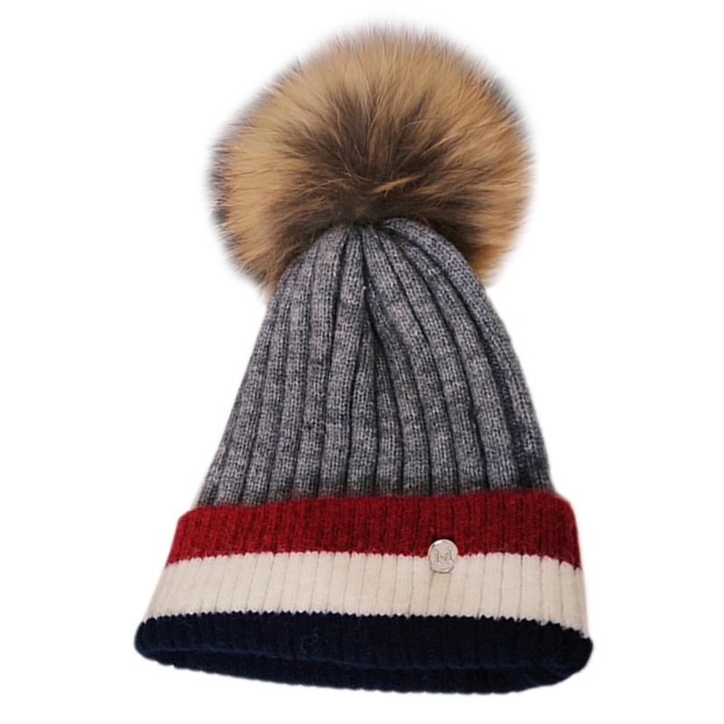 Mũ Len Beanie Dệt Kim Co Giãn Giữ Ấm Mùa Đông Cho Thanh Thiếu Niên Và Cô Gái