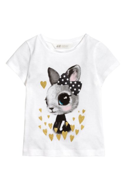 Áo pull cộc tay  bé gái H&M