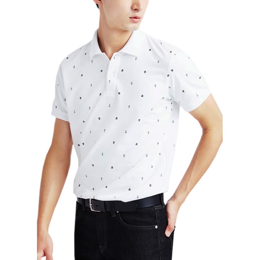 Áo thun polo nam họa tiết mỏ neo cao cấp pigofashion AHT04 (màu Ghi chú) | BigBuy360 - bigbuy360.vn