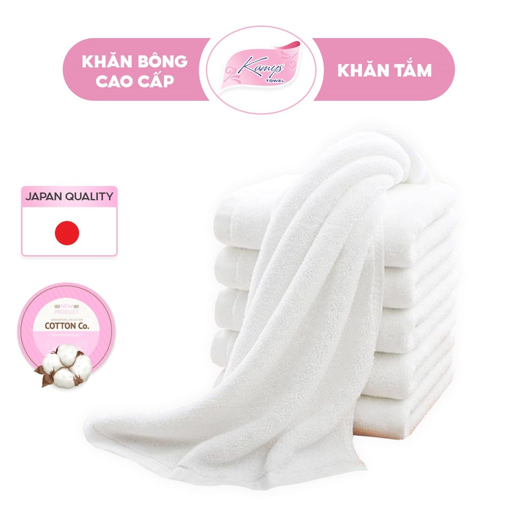 Khăn Tắm Khách Sạn Kamys Towel 60x120cm Sợi Bông Cotton Dày, Mềm Mại, Thấm Hút Tốt