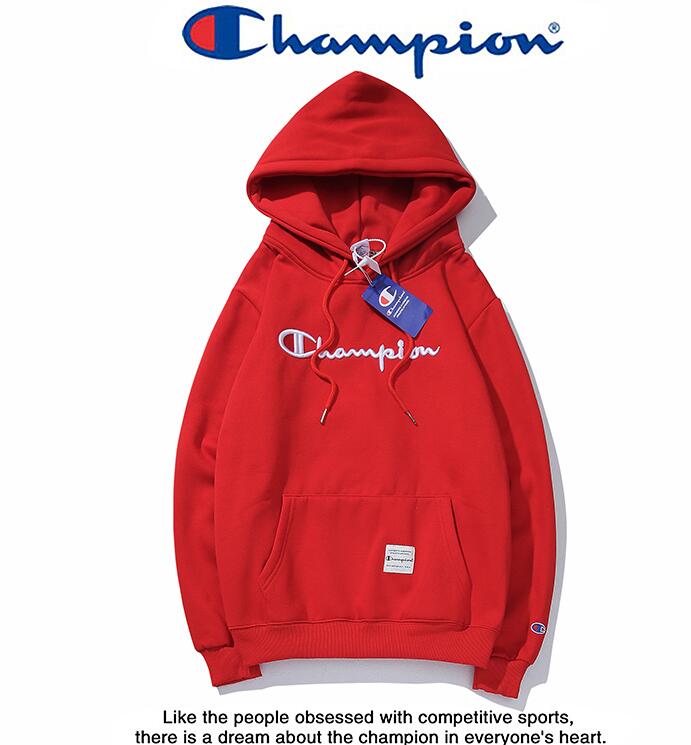 [ Mã 12FASHIONSALE1 giảm 10K đơn 50K ] Áo Hoodie Thêu Chữ Champion Size S-3XL Thời Trang