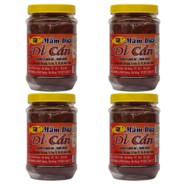 Combo 10 hũ Mắm RUỐC Dì Cẩn 500gr  VÀ 1 CHAI MẮM NÊM THÊM 1 CHAI NUÓC MẮM ĐẶC BIỆT- Đặc Sản Đà Nẵng | BigBuy360 - bigbuy360.vn