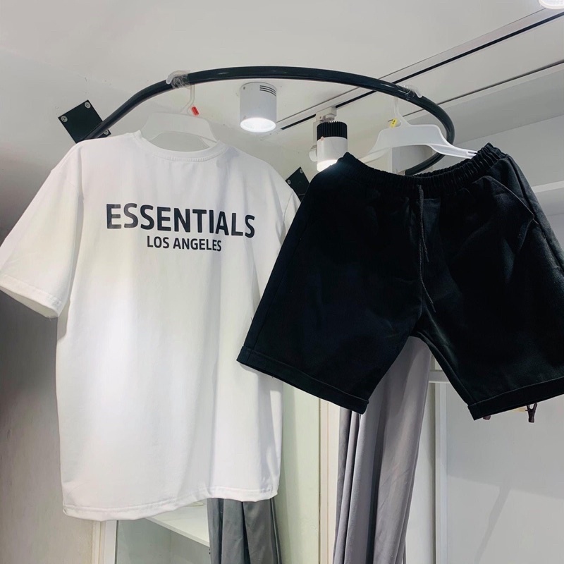 bộ đùi nam ESSENTIALS in 2 mặt mặc hè