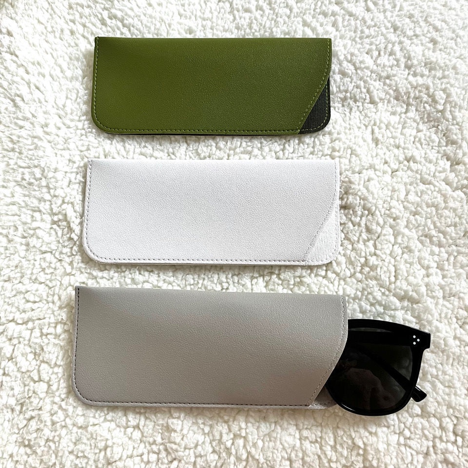 Túi Da Pu Mềm Đựng Mắt Kính Nhỏ Gọn Đơn Giản