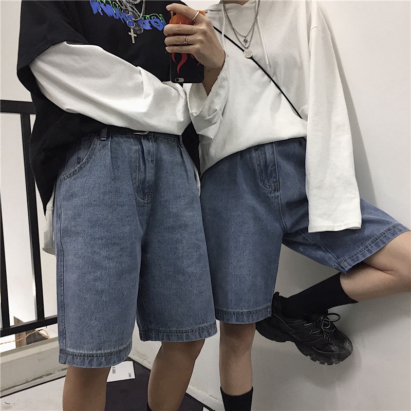 Quần Short Denim Dáng Rộng Thời Trang Mùa Hè Năng Động | BigBuy360 - bigbuy360.vn