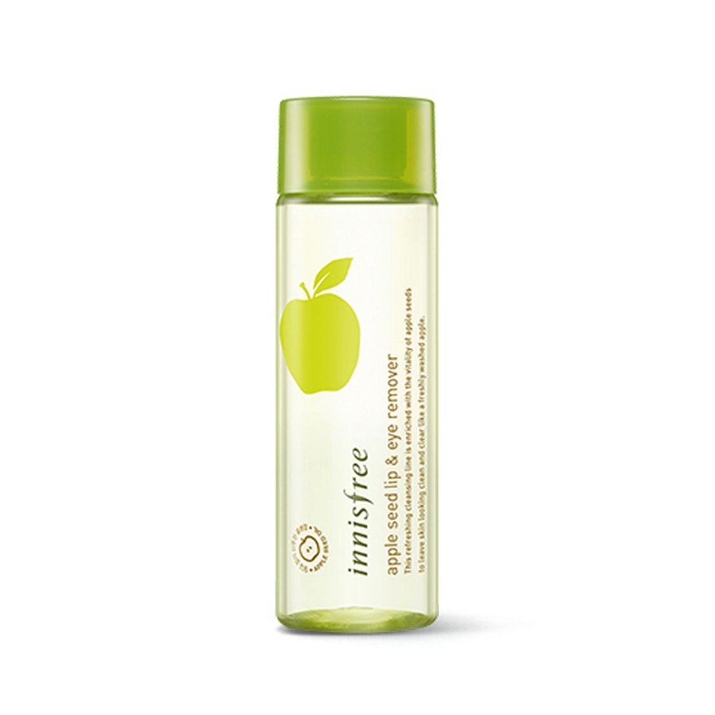 Tẩy trang mắt môi táo xanh Apple Juicy Lip & Eye Remover innisfree