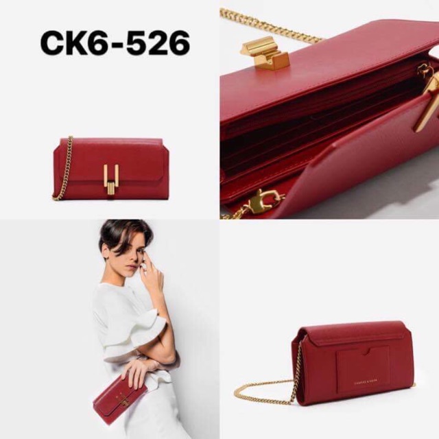 [Charles And Keith] (Hàng Auth CnK) túi ví CK6-526