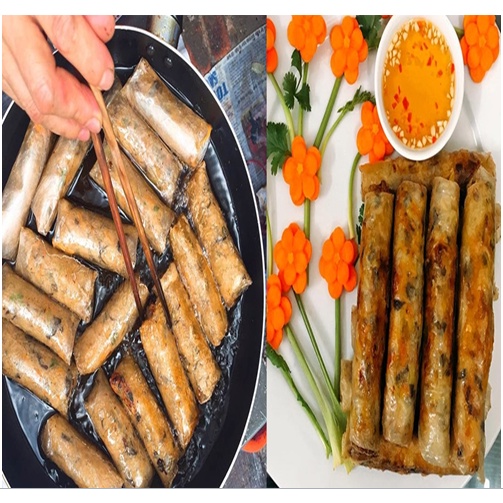 1kg bánh đa nem nam định vuông, nem rán, bánh cuốn nem, loại1 thơm ngon giòn