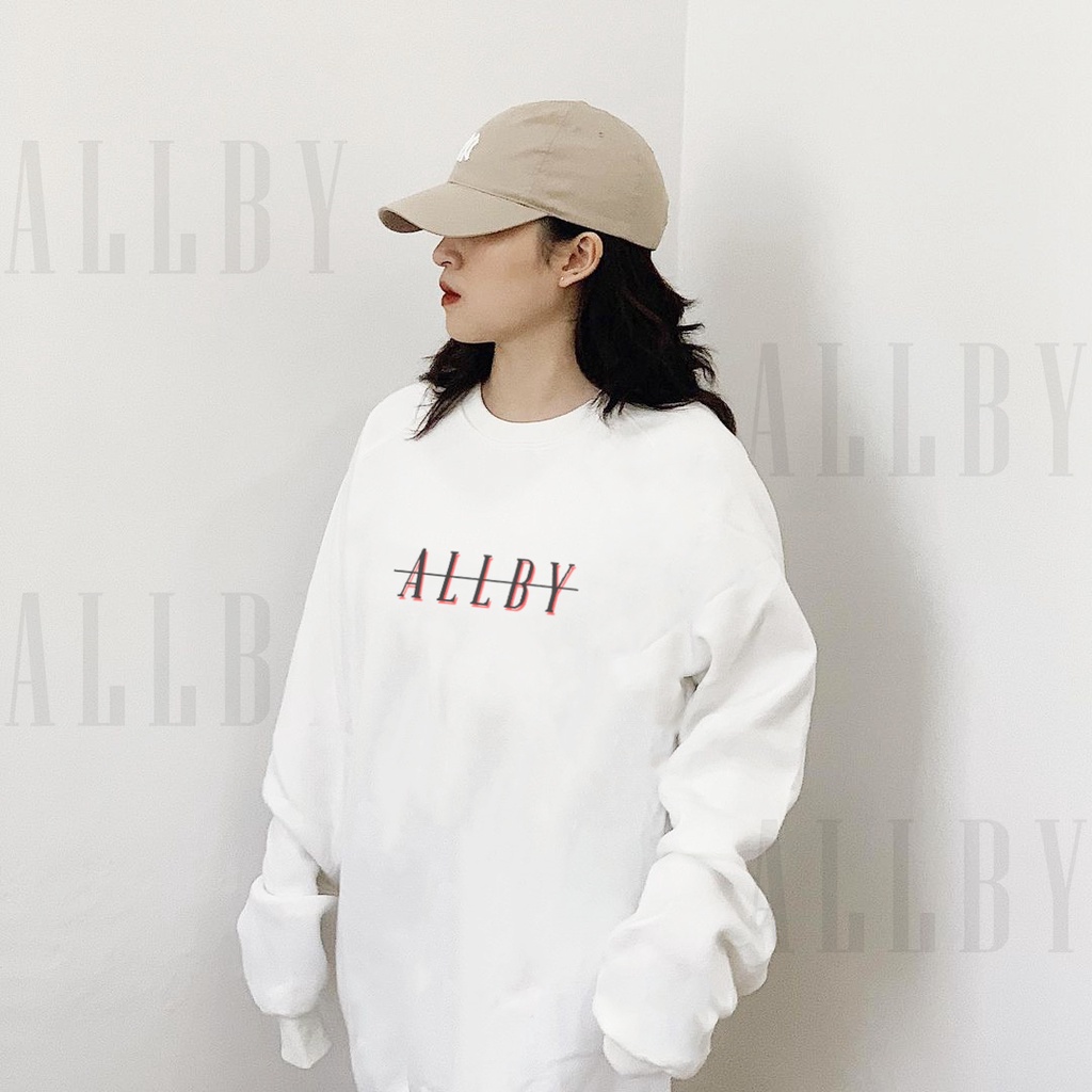 Áo Sweater Nam Nữ nỉ da cá form rộng Allby Redline , áo hoodie unisex phong cách hàn quốc | BigBuy360 - bigbuy360.vn