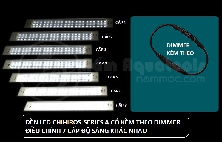 Đèn LED CHIHIROS A1 Series A301 | A401 | A501 | A601 - Đèn LED Chuyên Dụng Cho Bể Thuỷ Sinh