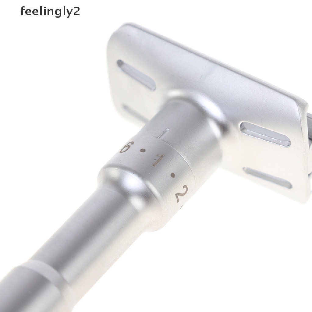 Dao Cạo Râu Với Tay Cầm Đôi Kiểu Cổ Điển Kèm 5 Lưỡi Dao Cạo Chuyên Dụng Cho Salon Làm Tóc