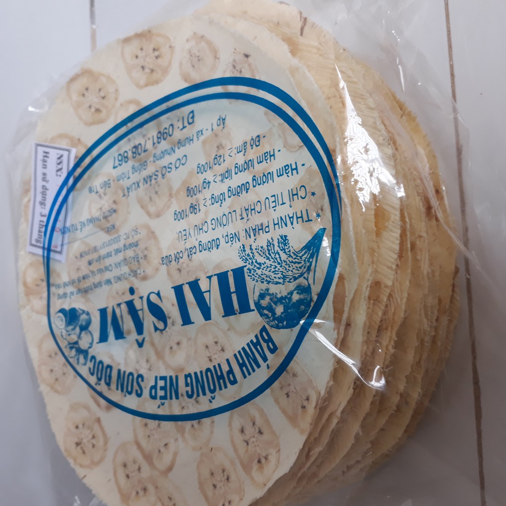 Bánh phồng chuối Sơn Đốc 20 cái bánh chưa nướng