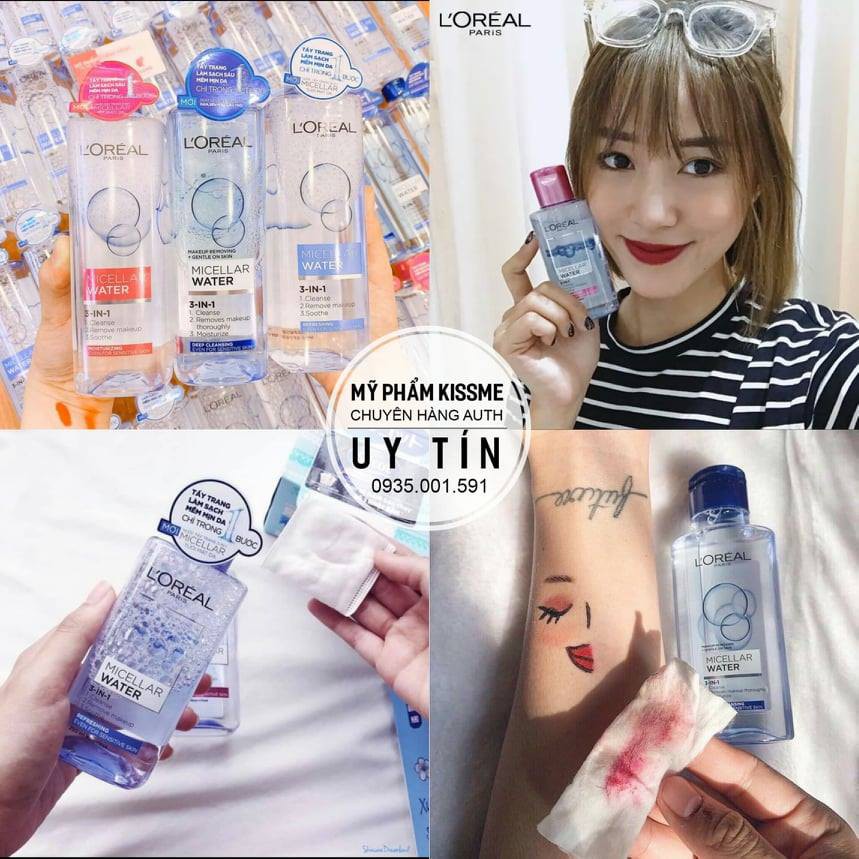(NHẬP KHẨU CHÍNH HÃNG) Nước Tẩy Trang L'Oreal Micellar Water 3-in-1 size 400ml | BigBuy360 - bigbuy360.vn