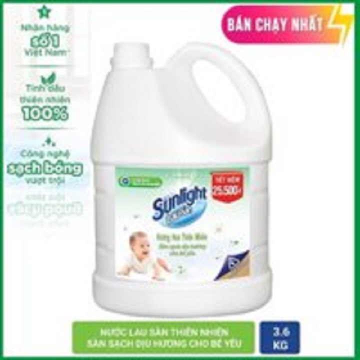 Nước lau sàn Sunlight hương LiLy can 3.8kg