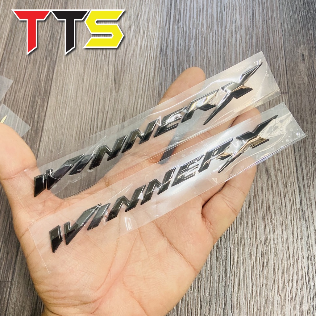 Bộ tem WINNER X đầy đủ màu sắc sử dụng dán ốp lườn 2 bên dàn áo, tem nhựa cứng zin xi bóng