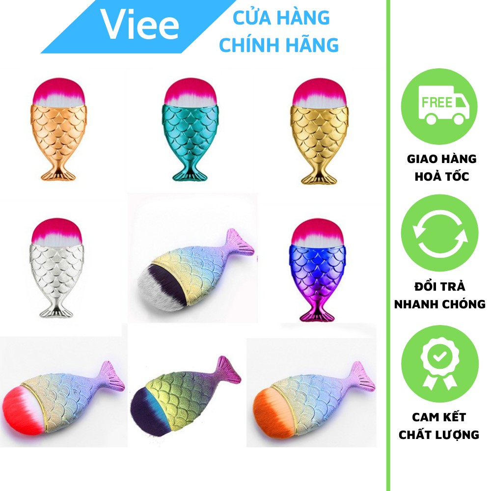Cọ Trang Điểm Tán Nền, Má Hồng Hình Đuôi Cá