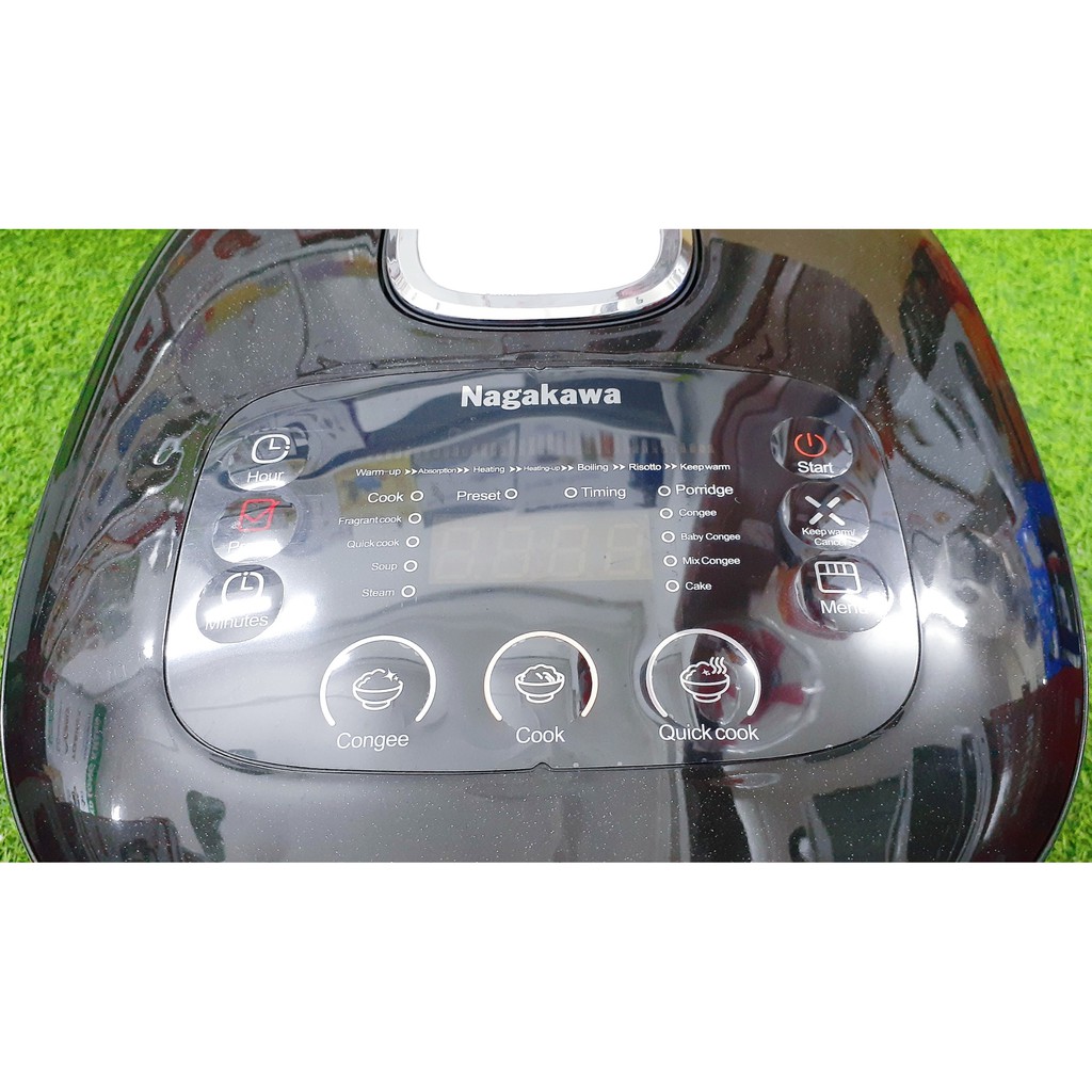 Nồi cơm điện tử Nagakawa NAG-0123, 1.5L, lòng niêu, mâm nhiệt cong, BH chính hãng 12 tháng | BigBuy360 - bigbuy360.vn